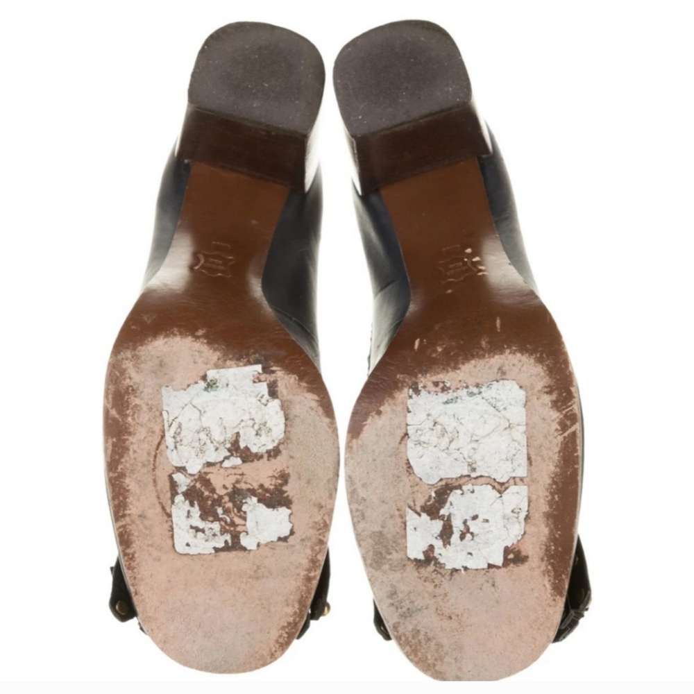 Tory Burch Leather Studded Oxford Pumps - Picture 3 of 5